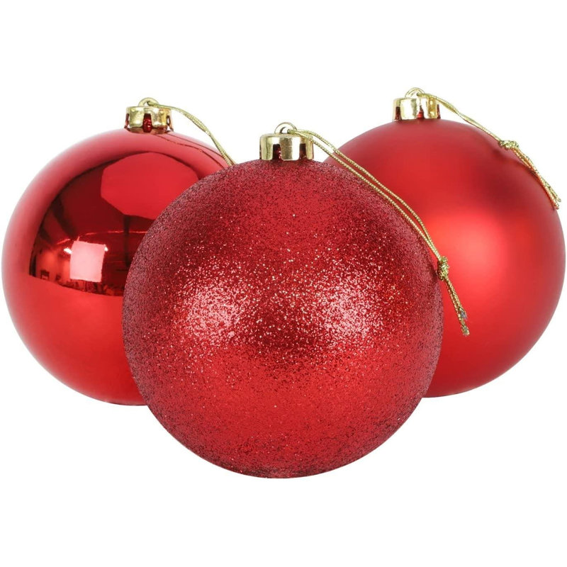 Polyvinyl Chloride (PVC) Bauble, 15cm H x 15cm W x 15cm D, Red