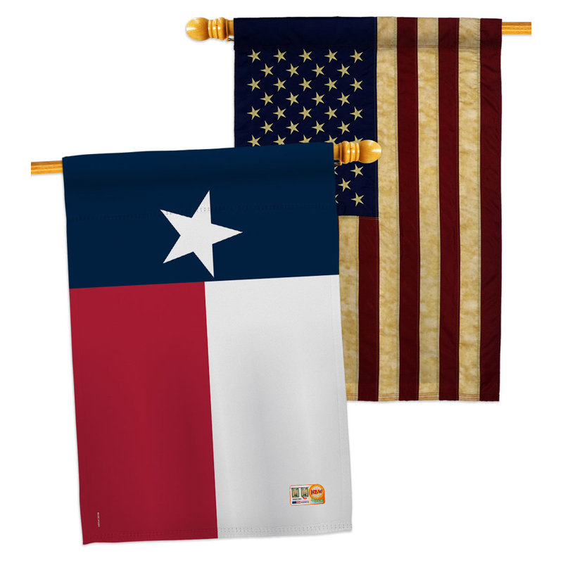 Double Sided 40'' H x 28'' W Polyester House Flag
