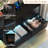 9 Drawer 63" W Dresser With LED Light, Sockets, USB Port, Type-C Port And Beveled Edge Pulls-1903218449