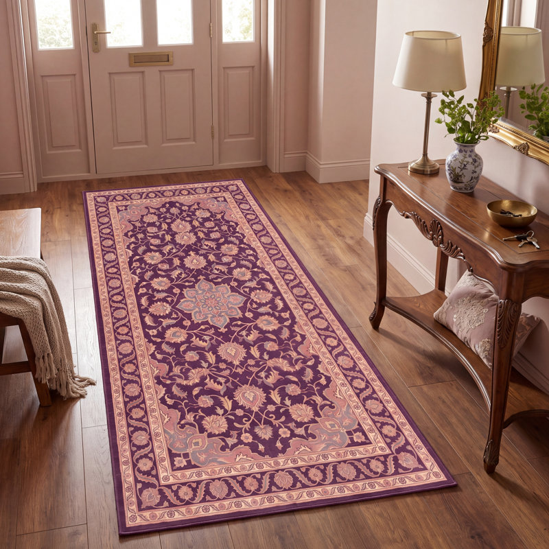 Tapis Canyon2 traditionnel persan audacieux, de couleur or, rose, gris, ivoire, lavable à la machine, antidérapant, à poils courts, pour l'intérieur et l'extérieur, adapté aux animaux domestiques, idéal pour le salon, la chambre, la salle à manger, l'entrée, le couloir ou le bureau.