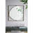 Contemporary Bathroom Mirror With Gold Metal Frame And Abstract Design