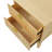 Modern Fluted Wood Nightstand with Two Drawers and Gold Hardware