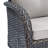 Aluel Outdoor Brown Wicker Patio Furniture Rattan Rocking Chairs with Cushions and Side Table-1359336645