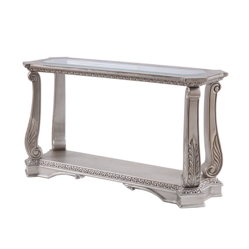 Table de canapé rectangulaire avec tablette inférieure Forsyth