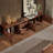 Black walnut solid wood TV cabinet