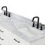 Tidworth Solid Wood Double Bathroom Vanity with 1.5' Carrara Marble Top-2024047429-2071002334-2068250691
