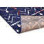Tapis bleu marine / rouge / ivoire Blando-1809688047