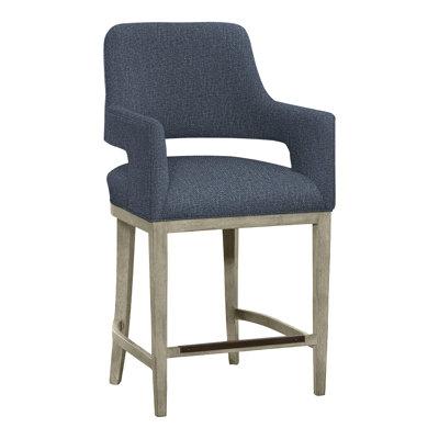Josie Upholstered Stool with Solid Wood Frame