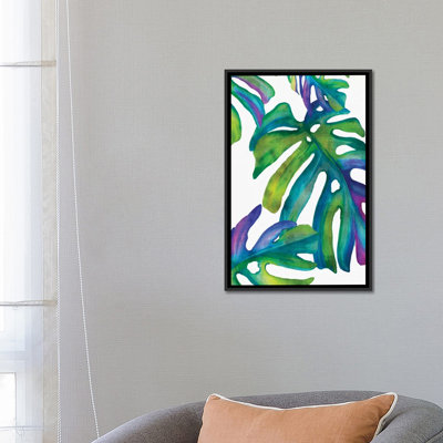 «Colorful Leaves IV» par Eva Watts, reproduction d'art sur toile tendue