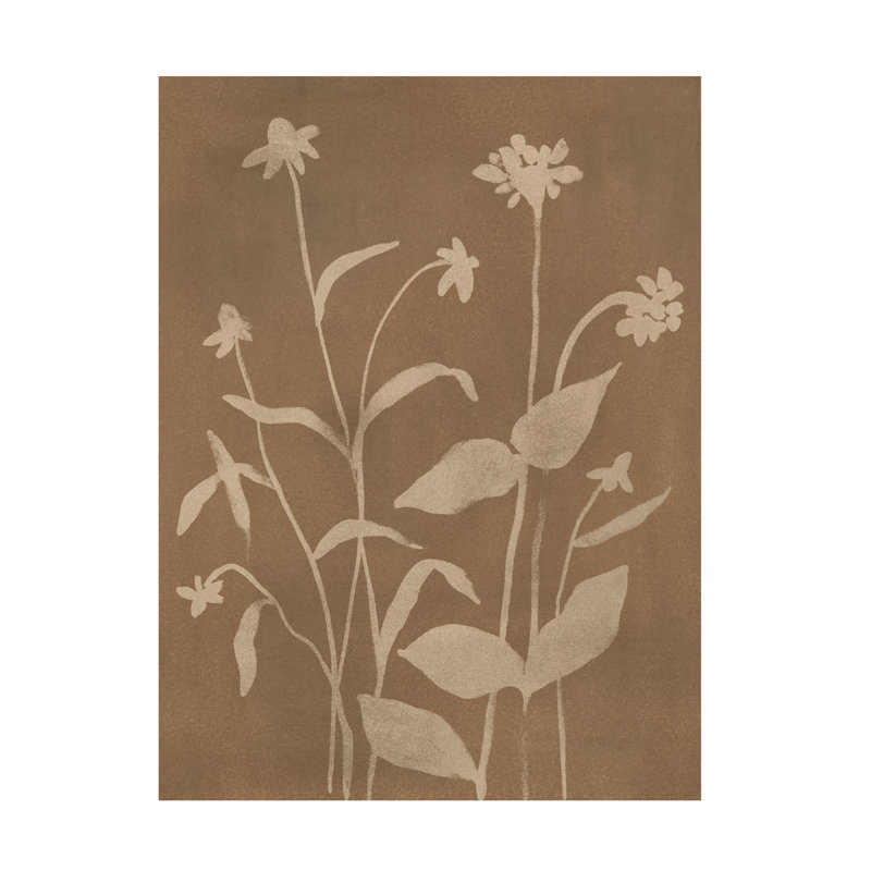 Art mural sur toile tendue - "Marrón Meadow II" de June Erica Vess pour décoration de salon, de chambre à coucher ou de bureau - 24 x 32