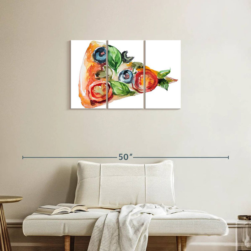 Yarlin Pizza Slice, 20" H x 33" W