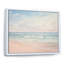 «Ocean Tranquility Tender Pink Pastel Sunrise - Coastal Beach», reproduction d'art sur toile-2139079604-2109827456-2139079614