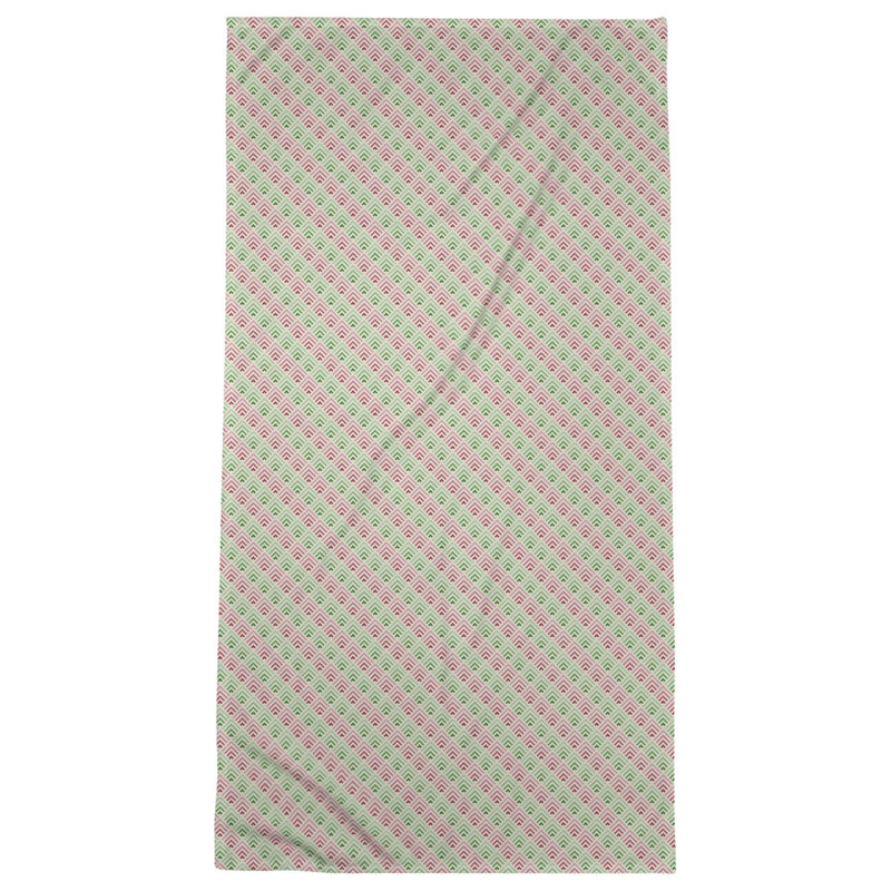Katelyn Elizabeth Cotton Blend Bath Towel, Yellow/Pink/Green