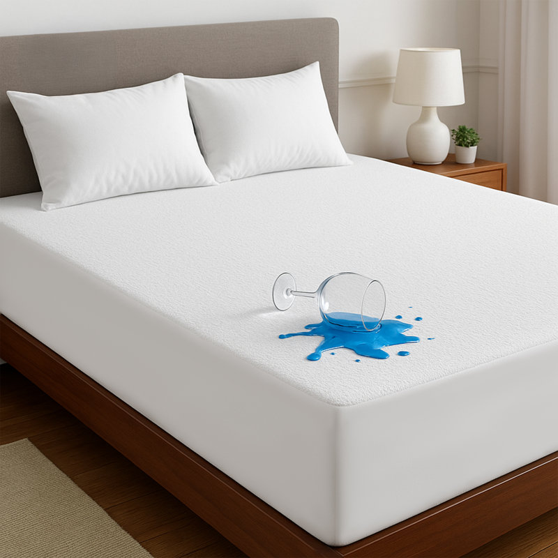 Protège-matelas imperméable et imperméable, hypoallergénique et respirant, Très grand californien