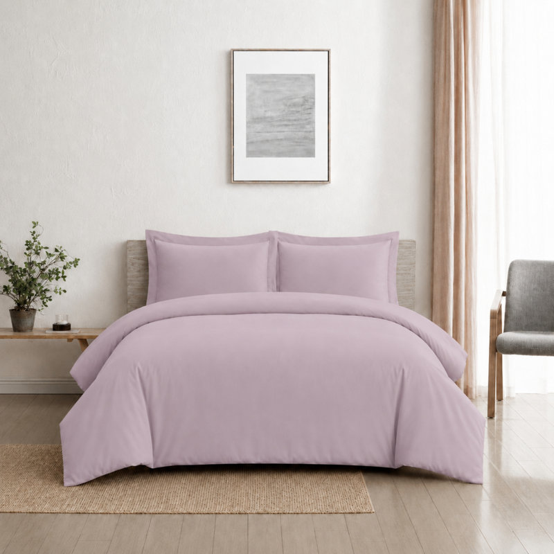 Ensemble de housse de couette en microfibre Modern - Basics by Wayfair ™, Housse de couette très grand et 2 très grandes t