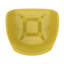 Chaise d'extérieur de style moderne en polypropylène jaune avec fonction de corrosion et support stable