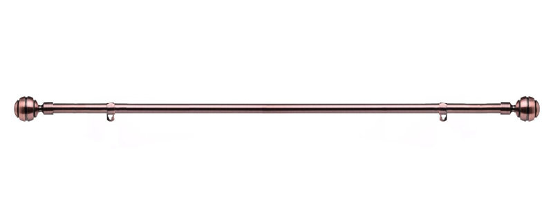 Ragsdale "19 mm Extendable Metal Curtain Poles ", 6cm H x 320cm W x 10cm D, Antique Copper