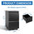 2 Drawer Metal  Mobile File Cabinet, Rolling File Cabinet with Lock for Hanging Legal/Letter/A4 Size,Fully Assembled Except Wheels-1601368280