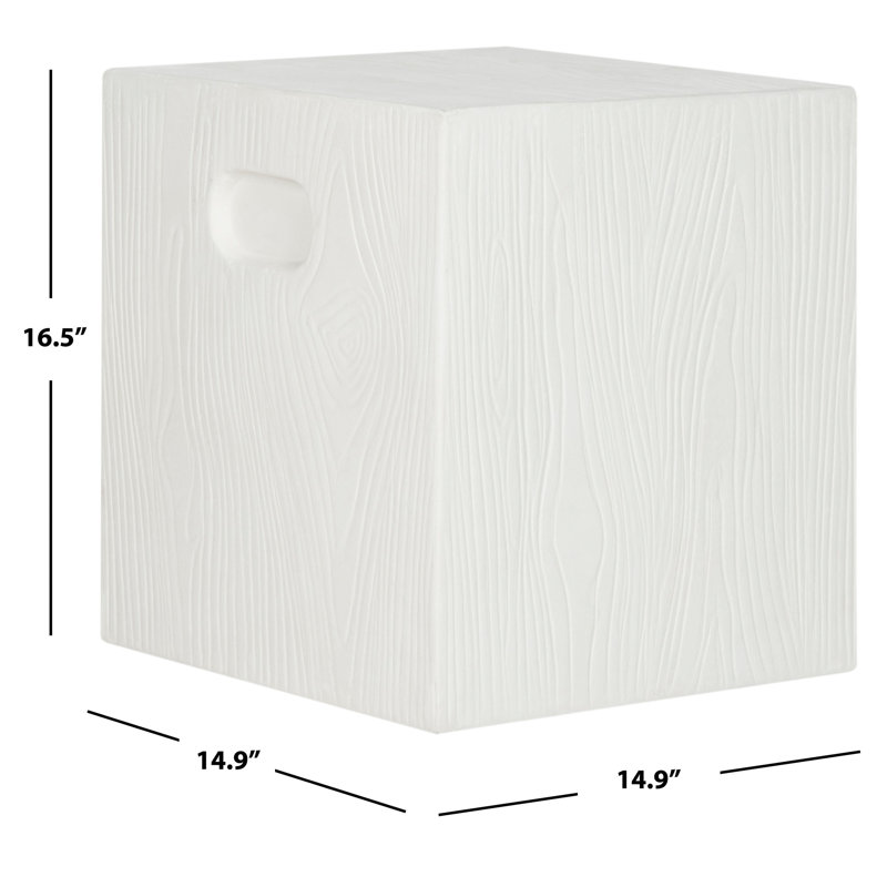 Outdoor Yoan Stool, Ivory