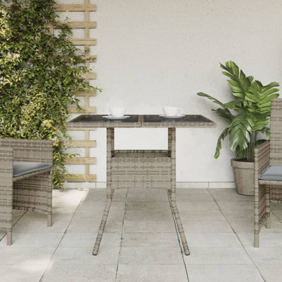 Petronio Square Metal Outdoor Dining Table , 80cm W 80cm D