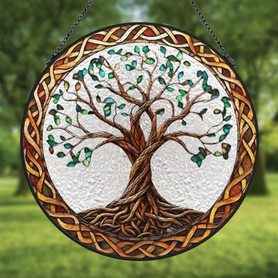 Vitrail pour fenêtre Celtic Tree Of Life
