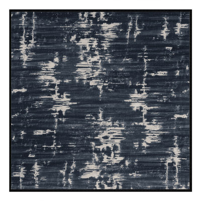 Tapis abstrait gris lavable à la machine