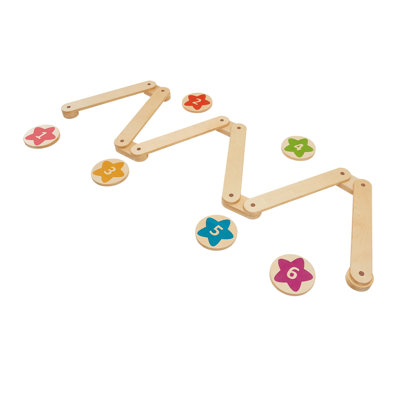 Ensemble de 6 pièces de poutre d'équilibre en bois pour enfants, jeu Montessori de motricité globale, parcours d'obstacles intérieur/extérieur