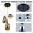 3 - Light Dimmable Glass Chandelier