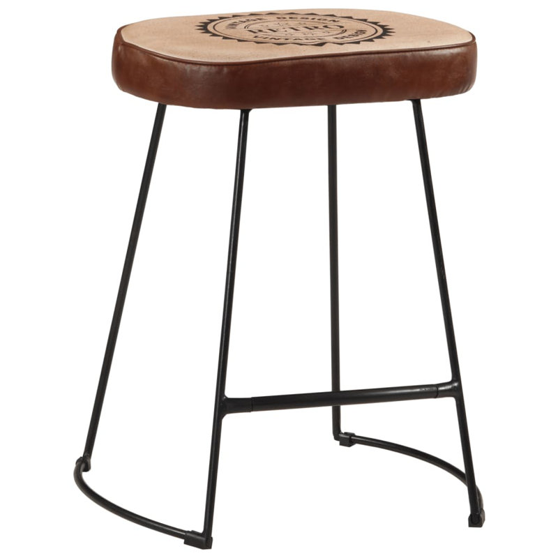 Altersberger Upholstered Counter Stool with Metal Frame