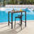 Outdoor Bar Table Patio Bar Height Table Bar Counter Pub Dining Table With Waterproof Top For Balcony  Garde  Yard Poolside-175535371
