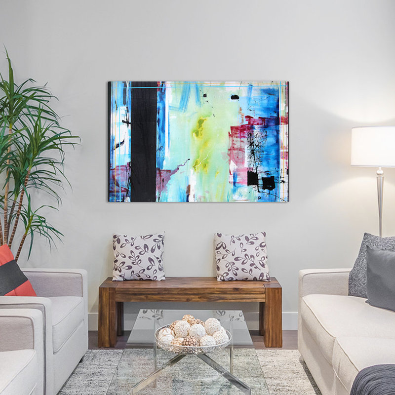 «Busy» par Jason Forcier, reproduction d'art sur toile tendue, H 18 po x l 26 po x P 1,5 po, Toile tendue, Pas de tapis