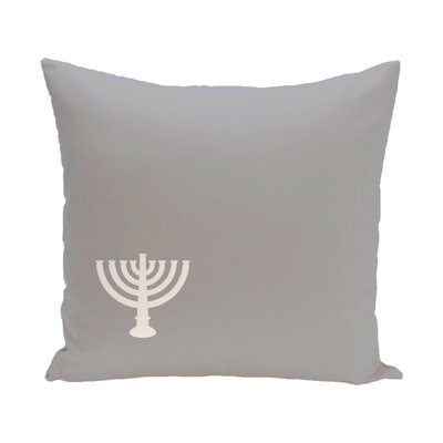 Housse de coussin décoratif carrée menorah minor