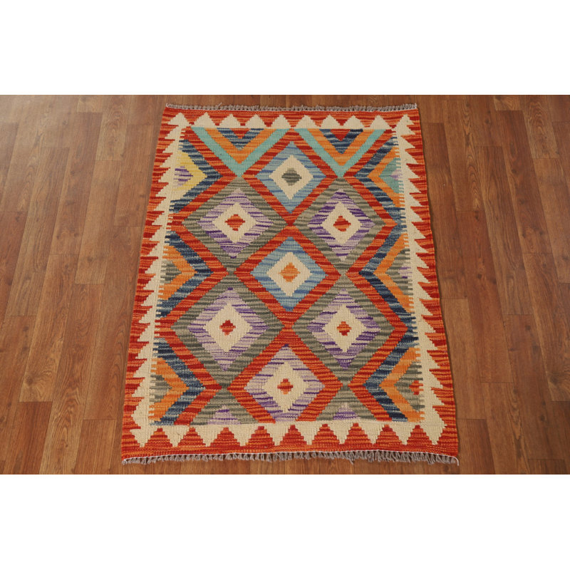 Multolor Kilim Oriental Foyer Rug 3x4