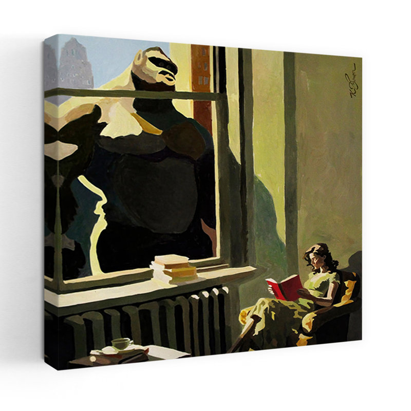 «A Good Book», art singe contemporain, H 18 po x l 18 po