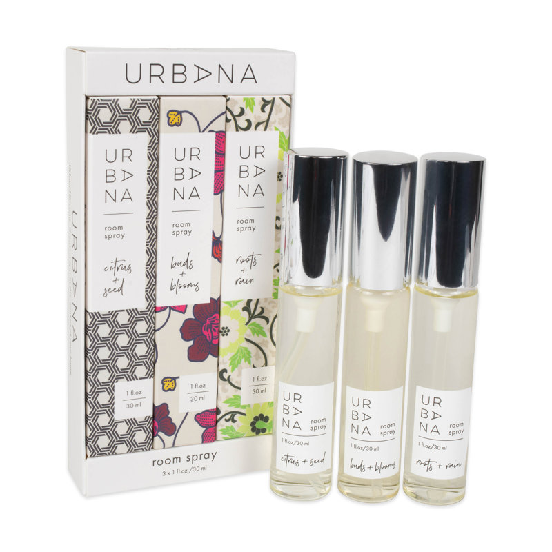 Urbana Assorted Fragrance Room Spray Gift Set 3 x 1oz