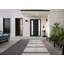Façade extérieure pré-montée Fibre de verre porte givrée / Manux 8088 noir mat / fenêtre extérieure latérale / bureau Portes d'entrée commerciales et résidentielles Garage-W30 + 14 po x H80 po -Ins droite-98195863-98195860-98195862