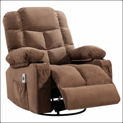 Fauteuil inclinable pivotant massant avec chauffage lombaire, relaxation et expérience de massage personnalisable