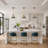 1-Light Single Modern Dome Pendant Light with Mercury Glass（1-Set)