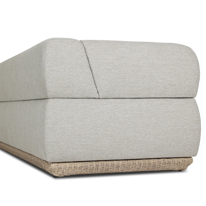 Evander Outdoor Sofa-96"-Ramiro Ecru