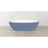 Barcelona Painted 70-1/4" x 33-5/8" Freestanding Soaking Bathtub In Volcanic Limestone With Overflow Hole
