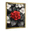 Hortensias monochromes avec décor de pétales rouges II - art mural floral