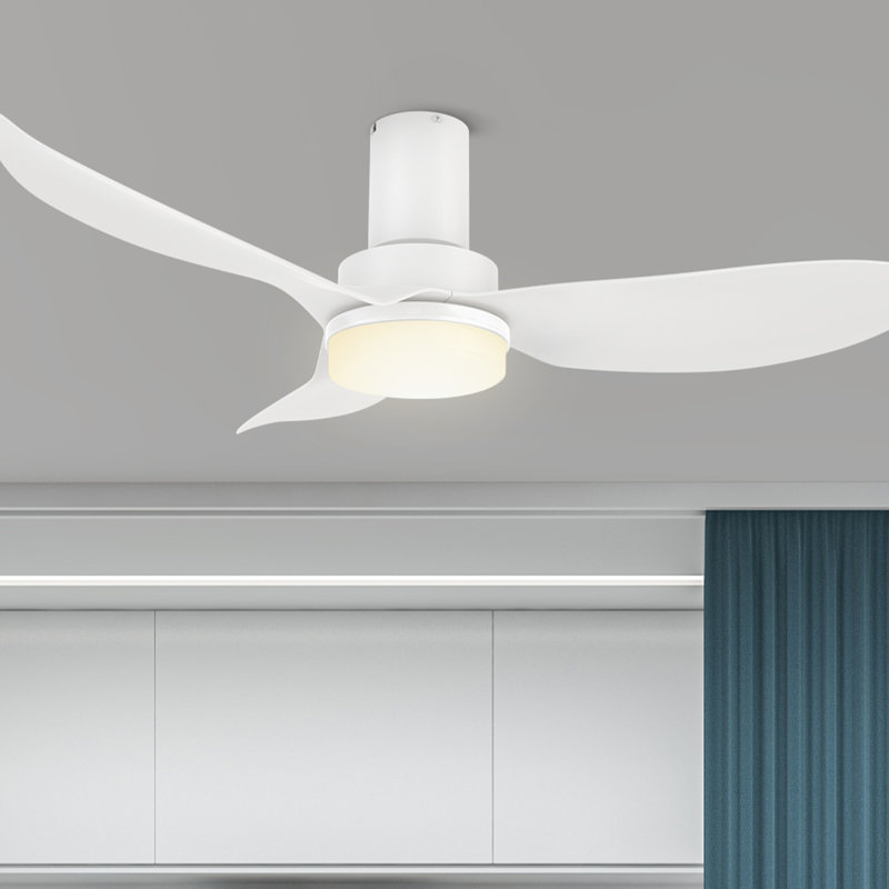Ventilateur de plafond 45 po avec lumières DEL Efemena, Blanc