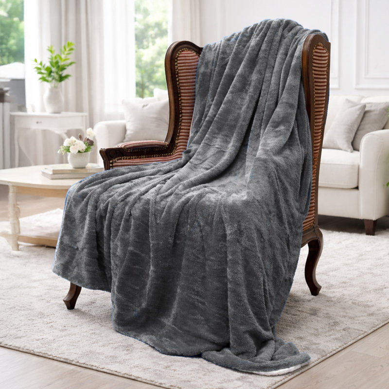 Jeté MPSBL50x60, L 60 po x L 50 po, gris