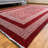 Alfa Rich Candelario Red & Burgundy Washable Woven Cotton Area Rugs for Living Room Bedroom Kitchen Dining-1539559057