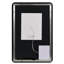 Miroir de salle de bain moderne rétroéclairé de 30 po x 40 po, 3 températures de couleur réglables, brouillard rapide, souvenir du dernier réglage, film à l'épreuve, suspension verticale ou horizontale, brouillard ultraléger et plus de 95 pendant une heure,