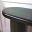 Console en bois, console noire moderne, table d'entrée cannelée l 56 po, table d'entrée noire