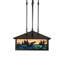 Luminaire suspendu carré unique à 3 lumières Fly Fishing Creek