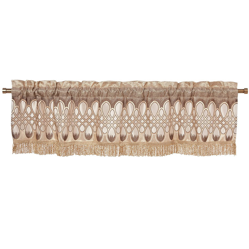 Tailored Window Valance, Brown