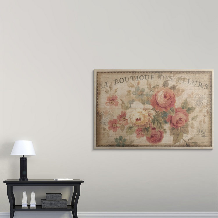 Heldana Parisian Flowers III, Danhui Nai, impression, H 8 po x l 12 po x P 1,5 po, Toile
