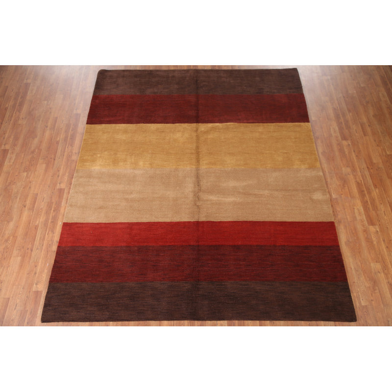 Tapis oriental beige / brun en laine noué à la main Lavdmir